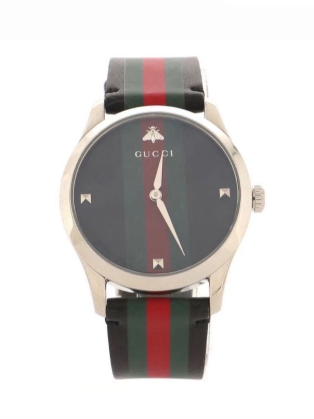 Gucci Men's G-Timeless 126 Three-Toned Leather 38mm Watch
